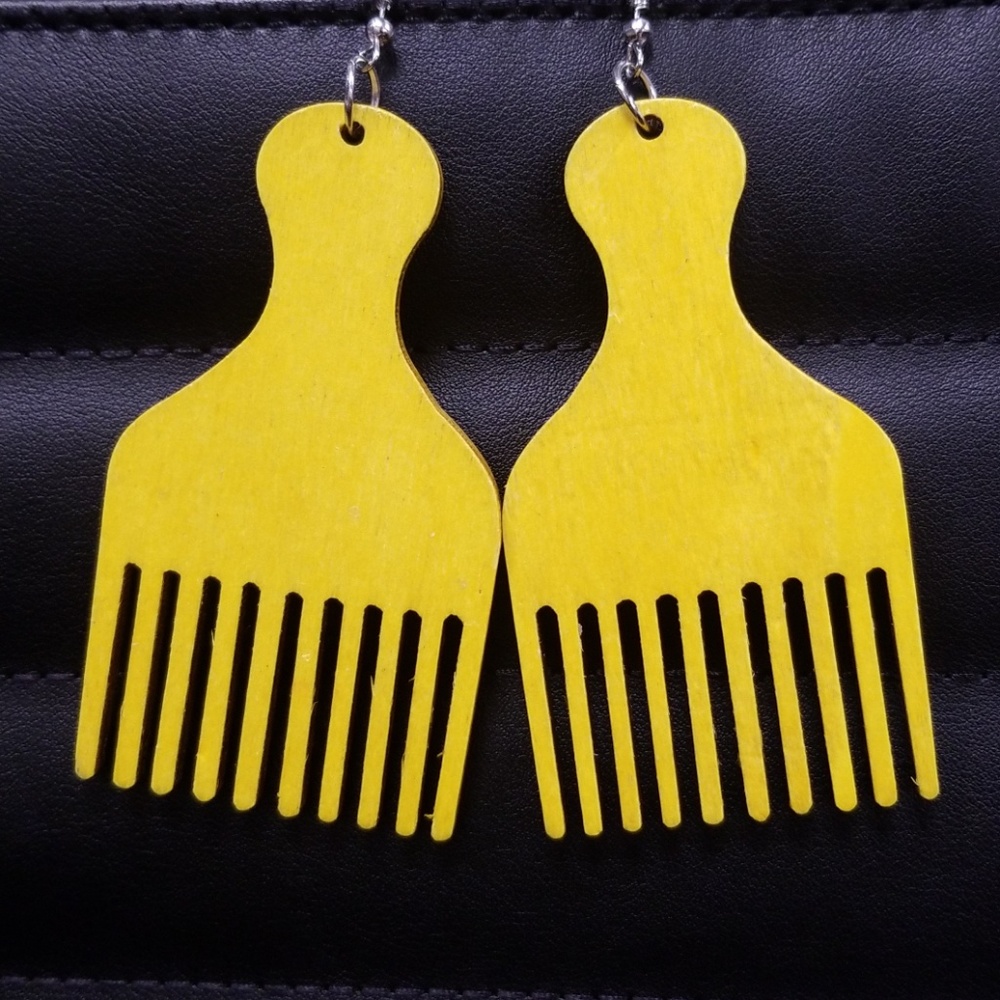 Hair pick earring